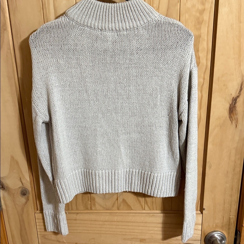 Cupcake Cozy Cream Half-Zip Sweater - Picture 3 of 5